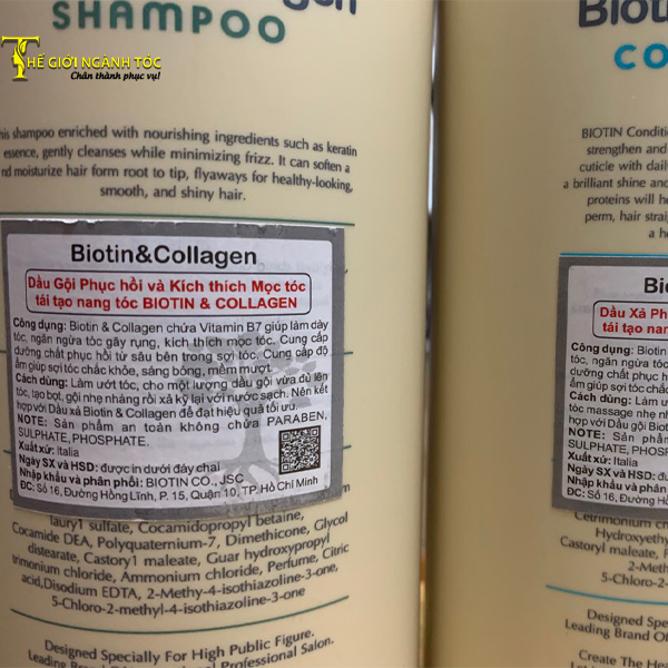 Dầu Gội Xả Biotin Collagen Trắng Chống Rụng Và Kích Thích Mọc Tóc