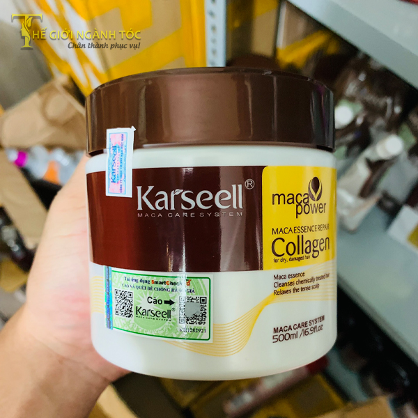 Dầu Hấp Tóc Collagen Karseell Maca 500ML