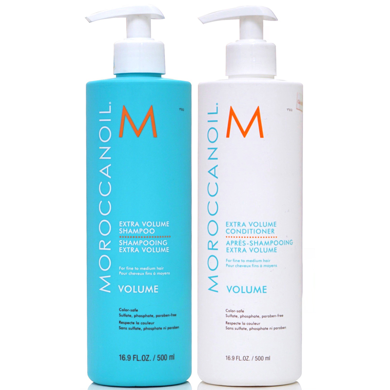 Bộ Dầu Gội Xả Moroccanoil Volume Extra Làm Dày Tóc 500ml