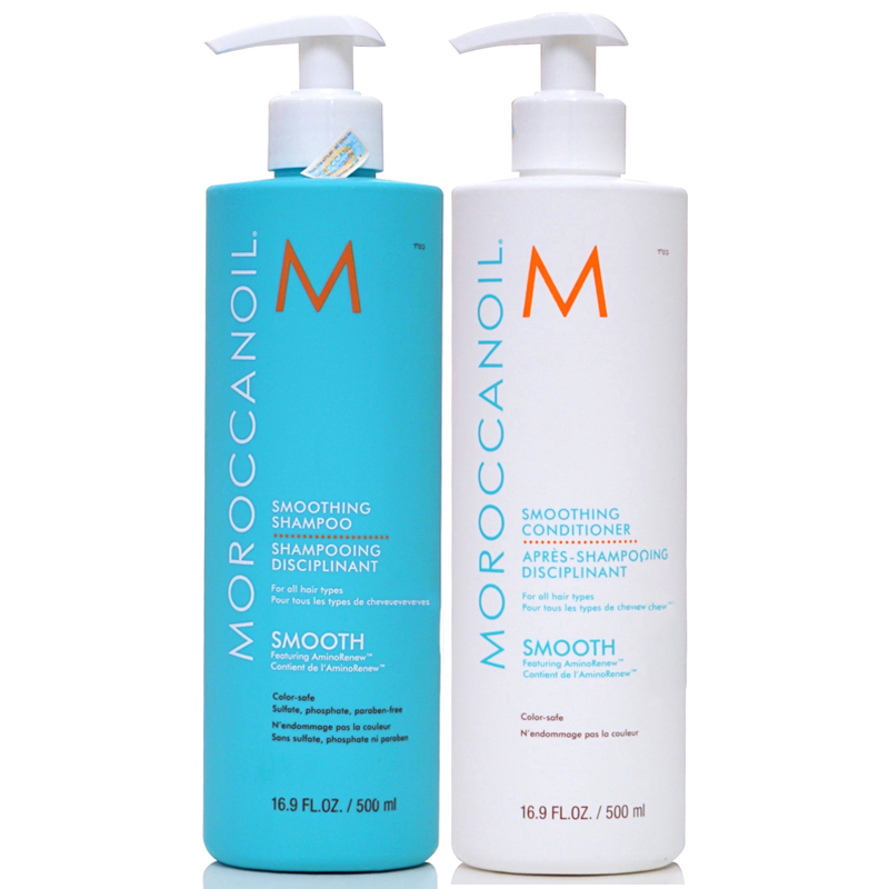 Bộ Dầu Gội Xả Moroccanoil Smooth Siêu Mềm Mượt 500ml