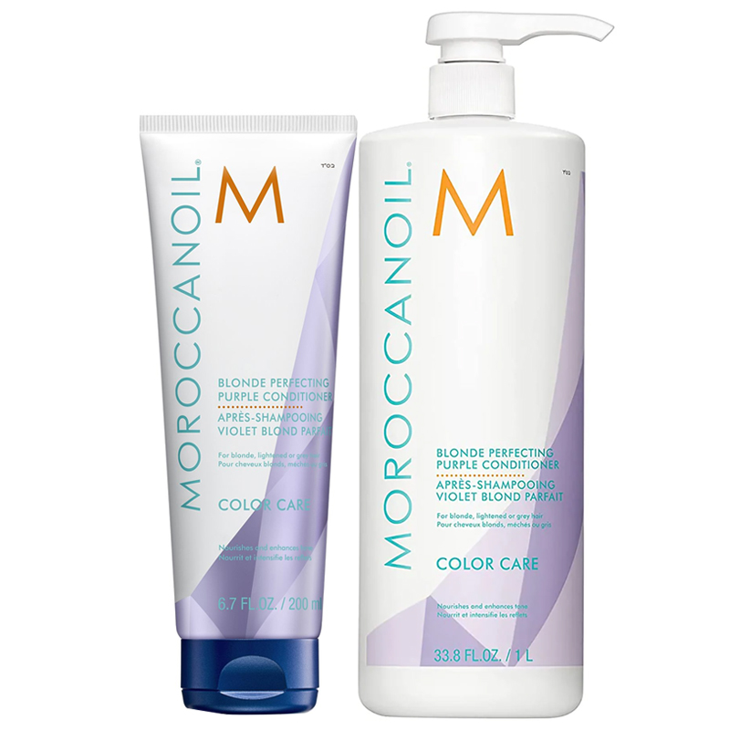 Dầu Xả Tím Moroccanoil Blonde Perfecting Purple Nuôi Dưỡng Tóc 200ml/1000ml