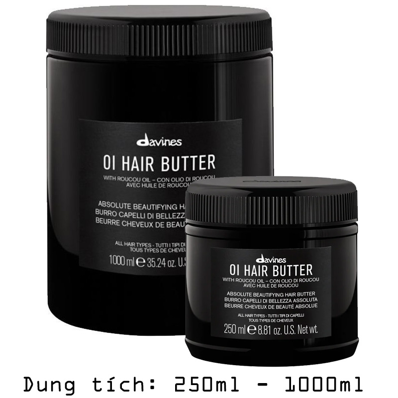 Mặt Nạ Ủ Tóc Davines Oi Hair Butter Phục Hồi Dành Cho Mọi Loại Tóc