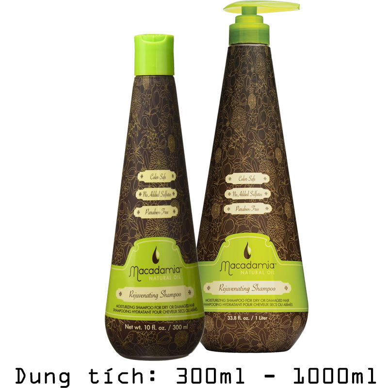 Dầu Gội Macadamia Rejuvenating Trẻ Hóa Tóc 300ml/1000ml