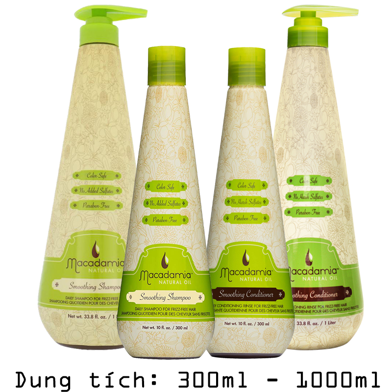 Dầu Gội Xả Macadamia Smoothing Giúp Dưỡng Ẩm Và Suôn Mượt