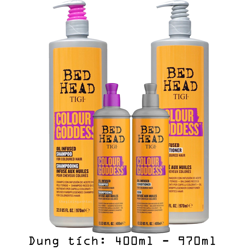 Dầu Gội Xả Tigi Bed Head Colour Goddess Chăm Sóc Tóc Nhuộm 400ml/970ml