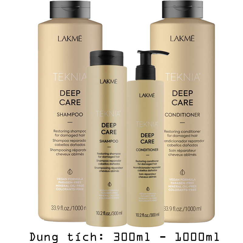 Bộ Dầu Gội Xả Lakme Phục Hồi Tóc Deep Care 300ml/1000ml