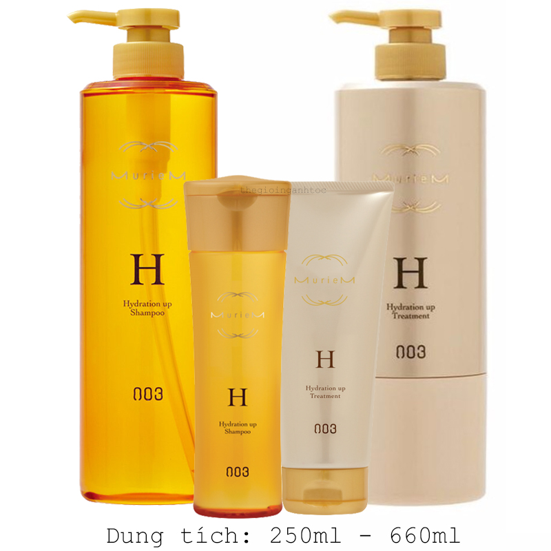 Dầu Gội Xả Muriem Gold Hydration H Dưỡng Ẩm Dành Cho Tóc Thô Dày 250ml/660ml
