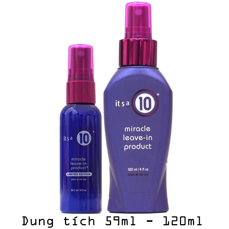 Xịt Dưỡng It’s A 10 Đa Năng Miracle Leave-in Spray 59ml/120ml