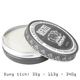 Sáp Reuzel Extreme Hold Matte Pomade Giữ Nếp Rất Cứng - Không Bóng