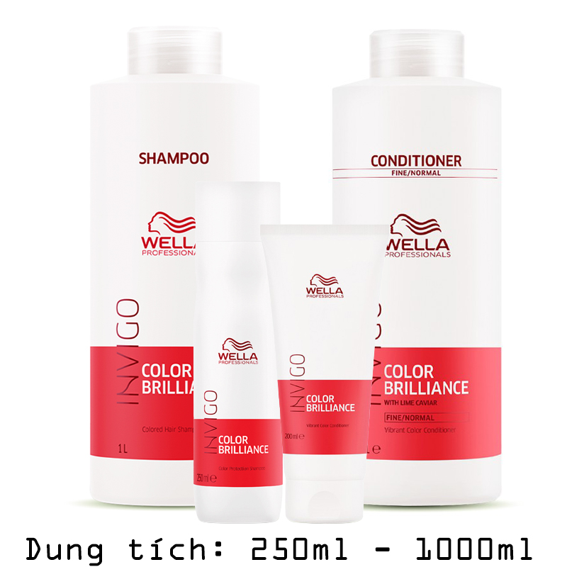 Dầu gội xả Wella Dưỡng Màu Tóc Nhuộm Invigo Color Brilliance