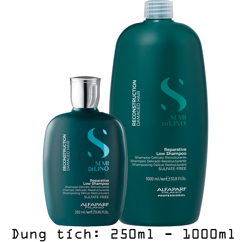 Dầu Gội Alfaparf Dành Cho Tóc Hư Tổn Reparative Low Shampoo 250ml/1000ml