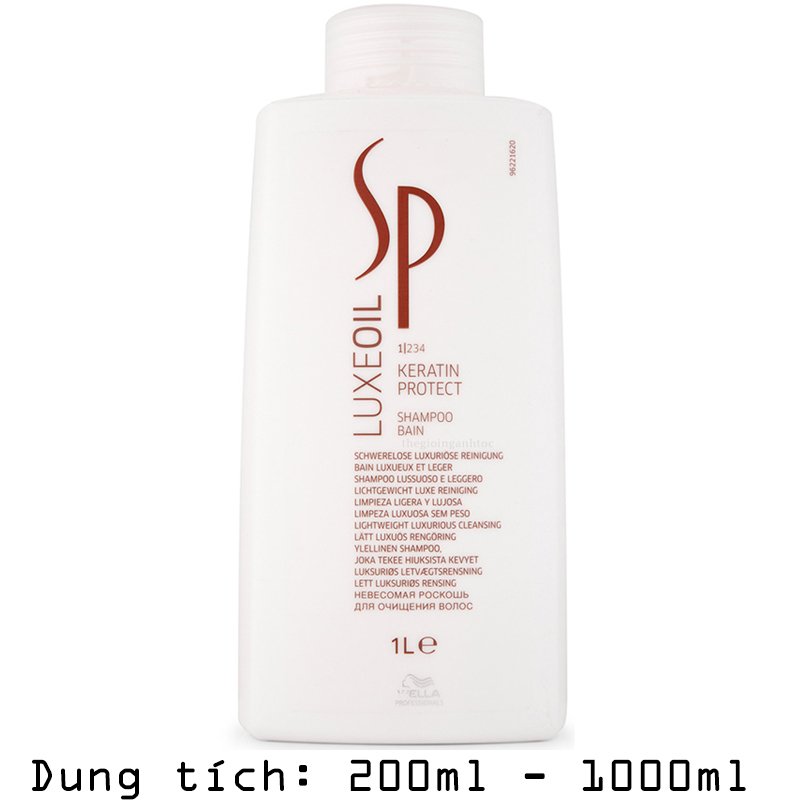 Dầu Gội SP Wella Luxe Oil Keratin Phục Hồi Tóc Hư Tổn