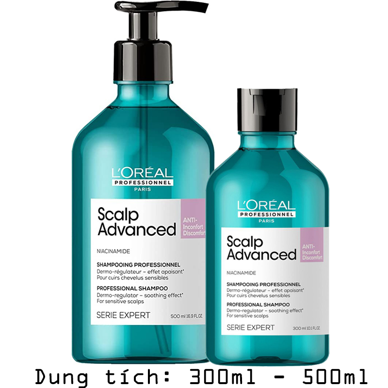 Dầu Gội L'oreal Chăm Sóc Da Đầu Nhạy Cảm Scalp Advance Anti-Inconfort Disconfort Shampoo