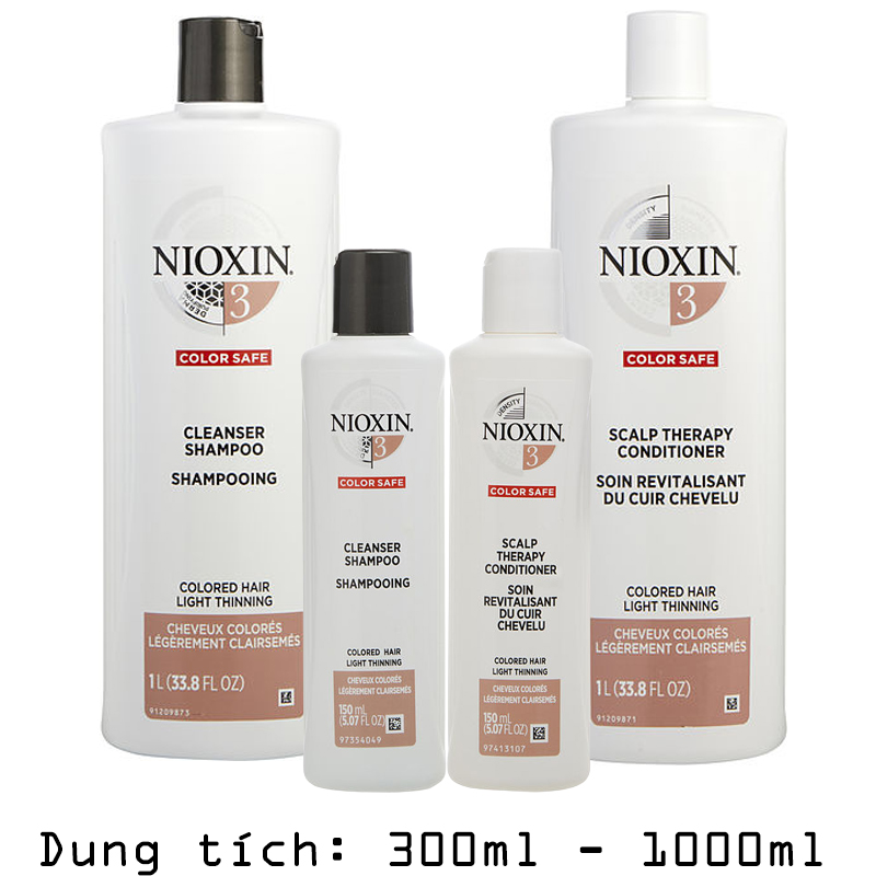 Dầu Gội Xả Nioxin Số 3 Chống Rụng Và Kích Thích Mọc Tóc