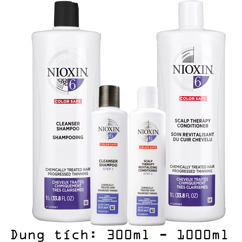 Dầu Gội Xả Nioxin Số 6 Chống Rụng Và Kích Thích Mọc Tóc