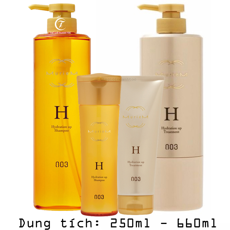 Dầu Gội Xả Muriem Gold Hydration H Dưỡng Ẩm Dành Cho Tóc Thô Dày 250ml/660ml