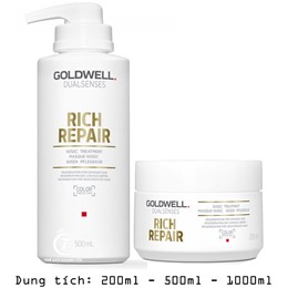 Hấp Dầu Goldwell 60s Dualsenses Rich Repair Siêu Phục Hồi Tóc Hư Tổn