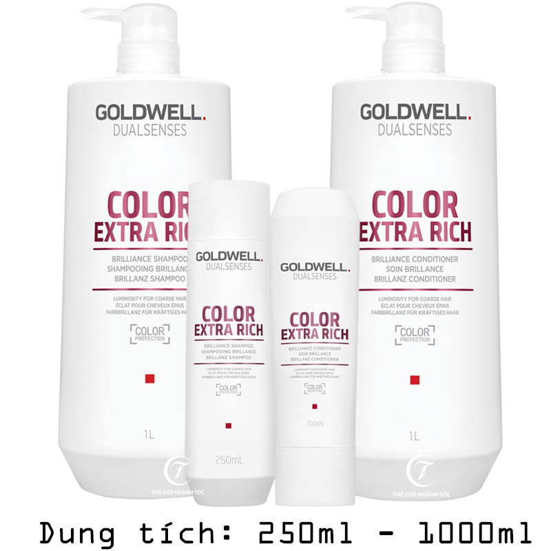 Dầu Gội Xả Goldwell Color Dưỡng Màu Tóc Nhuộm Extra Rich 250ml/1000ml