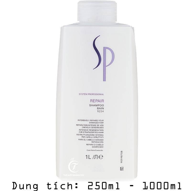 Dầu Gội SP Wella Repair Phục Hồi Tóc Hư Tổn 250ml/1000ml