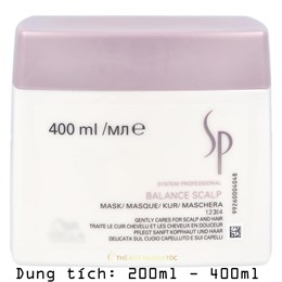 Hấp Dầu SP Wella Balance Scalp Dành Cho Da Đầu Nhạy Cảm Và Giảm Gãy Rụng