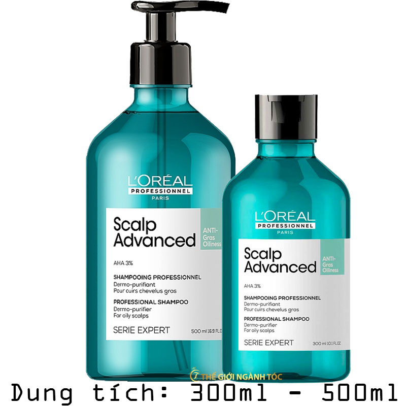 Dầu Gội L'oreal Dành Cho Da Đầu Dầu Scalp Advanced Anti Gras Oiliness 300ml/500ml