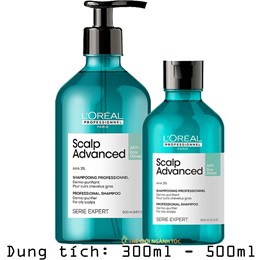 Dầu Gội L'oreal Dành Cho Da Đầu Dầu Scalp Advanced Anti Gras Oiliness 300ml/500ml
