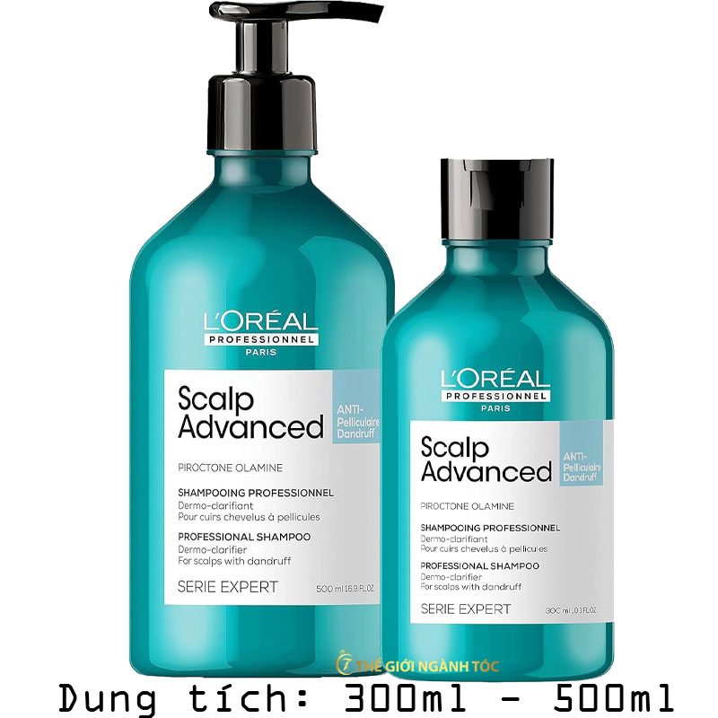 Dầu Gội L'oreal Dành Cho Da Đầu Gàu Scalp Advance Anti Peliculles Dandruff 300ml/500ml