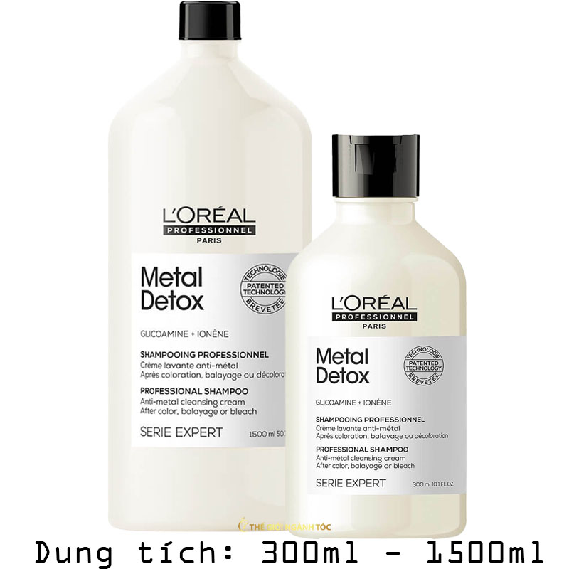 Dầu Gội L'oreal Metal Detox Thải Độc Kim Loại Tóc 300ml/1500ml