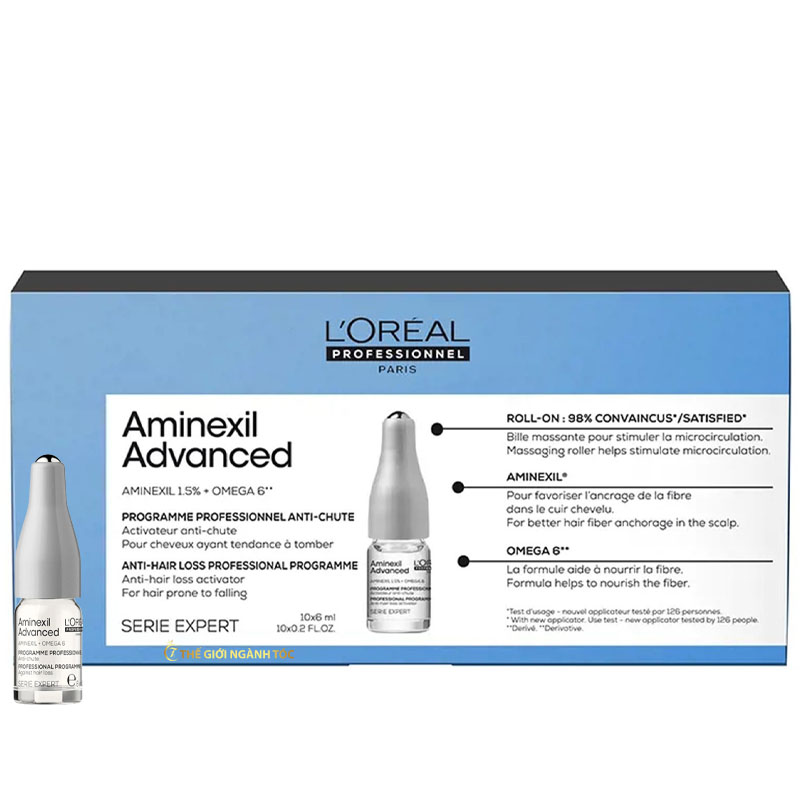 Tinh Chất L'oreal Giảm Gãy Rụng Tóc Aminexil Advanced Ampoule 10x6ml