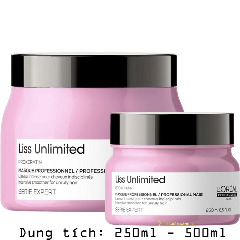 Hấp Dầu L'oreal Liss Unlimited Giảm Xơ Rối Siêu Mềm Mượt 250ml/500ml