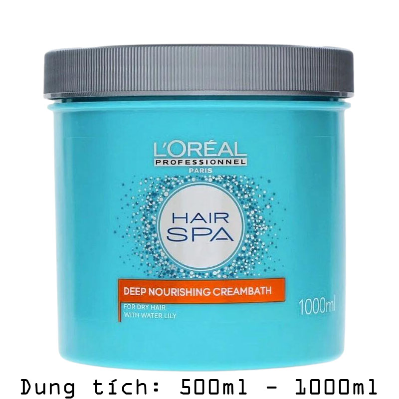 Hấp Dầu L'oreal Hair Spa Dưỡng Ẩm Tóc Khô 500ml/1000ml