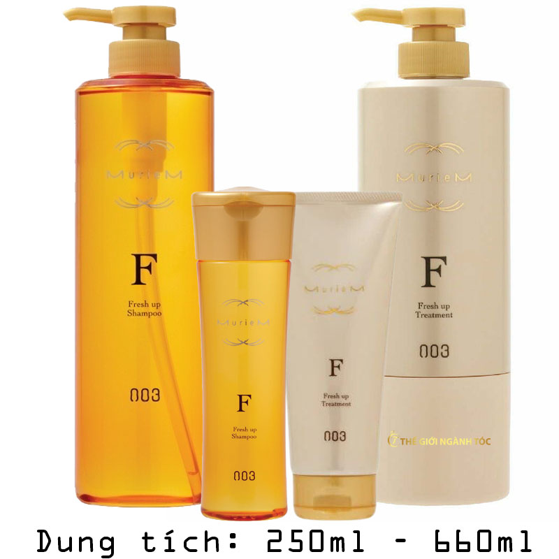 Dầu Gội Xả Muriem Gold F Tạo Độ Bóng Sáng Và Mềm Mượt 250ml/660ml