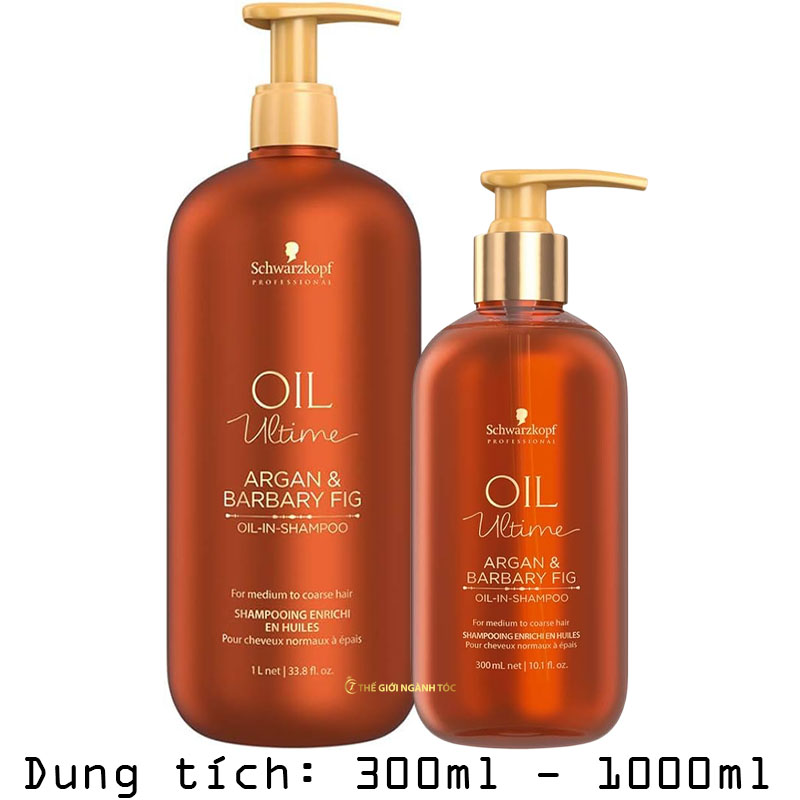 Dầu Gội Schwarzkopf Oil Ultime Dành Cho Tóc Sợi Thường Đến Dày 300ml/1000ml