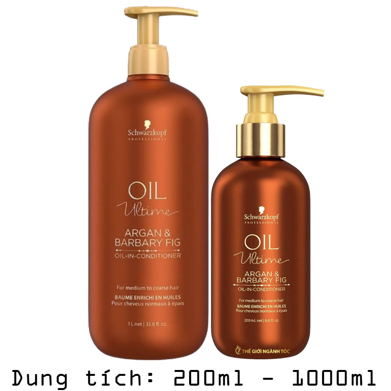 Dầu Xả Schwarzkopf Oil Ultime Dành Cho Tóc Sợi Thường Đến Dày 200ml/1000ml