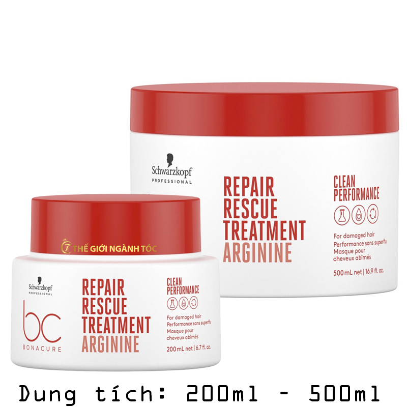 Hấp Dầu Schwarzkopf Phục Hồi Tóc Hư Tổn BC Repair Rescue Treatment 200ml/500ml