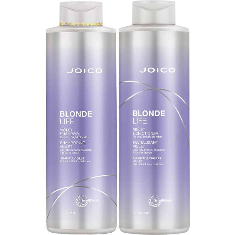 Dầu gội xả Joico Blond Life Violet dành cho tóc tẩy 1000ml