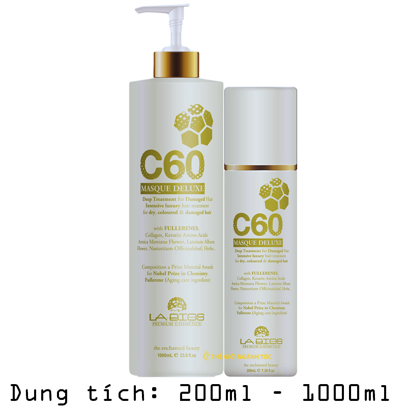 Dầu xả Labios C60 Masque Deluxe dành cho mọi loại tóc 210ml/1000ml